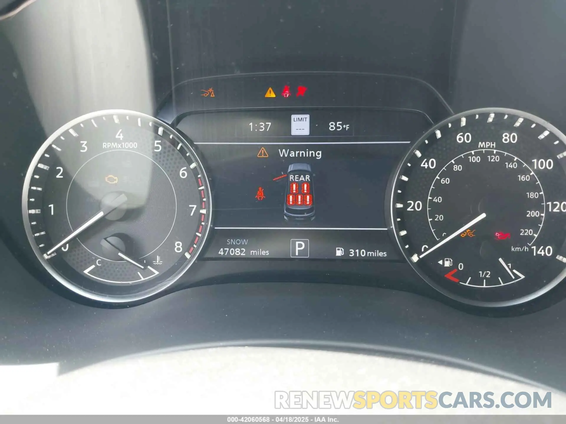 7 fotografías del automóvil dañado JN8AY2DA2P9401328 NISSAN ARMADA 2023