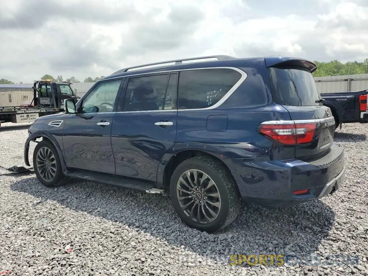 2 fotografías del automóvil dañado JN8AY2DB4P9834836 NISSAN ARMADA 2023