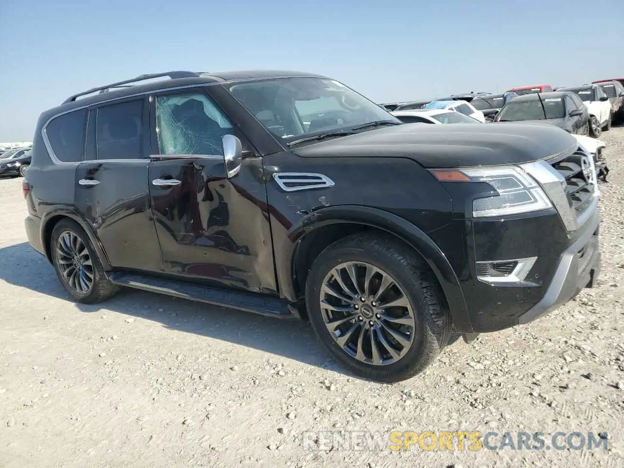 4 fotografías del automóvil dañado JN8AY2DB5P9835607 NISSAN ARMADA 2023