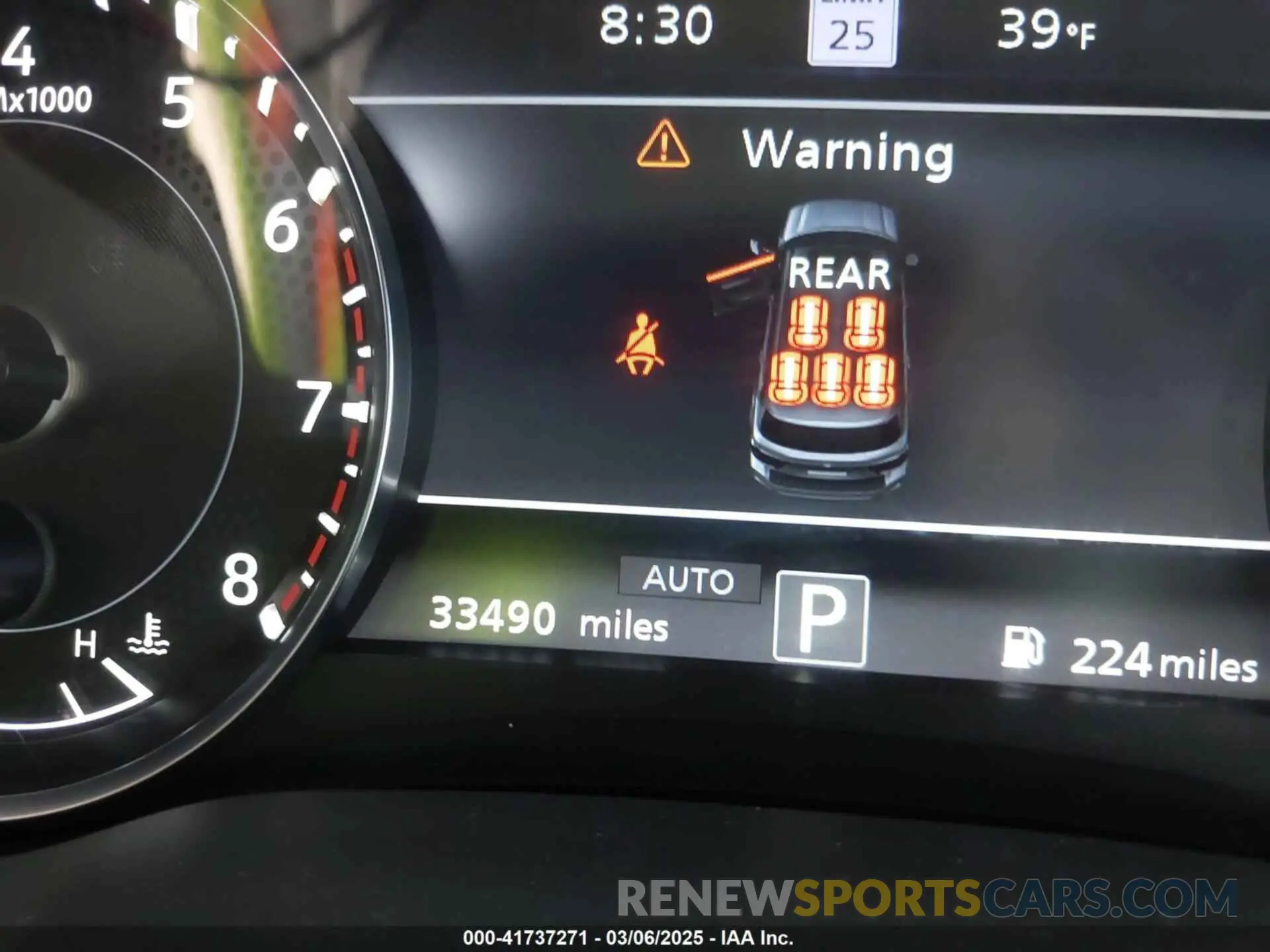 16 fotografías del automóvil dañado JN8AY2DB8P9835231 NISSAN ARMADA 2023