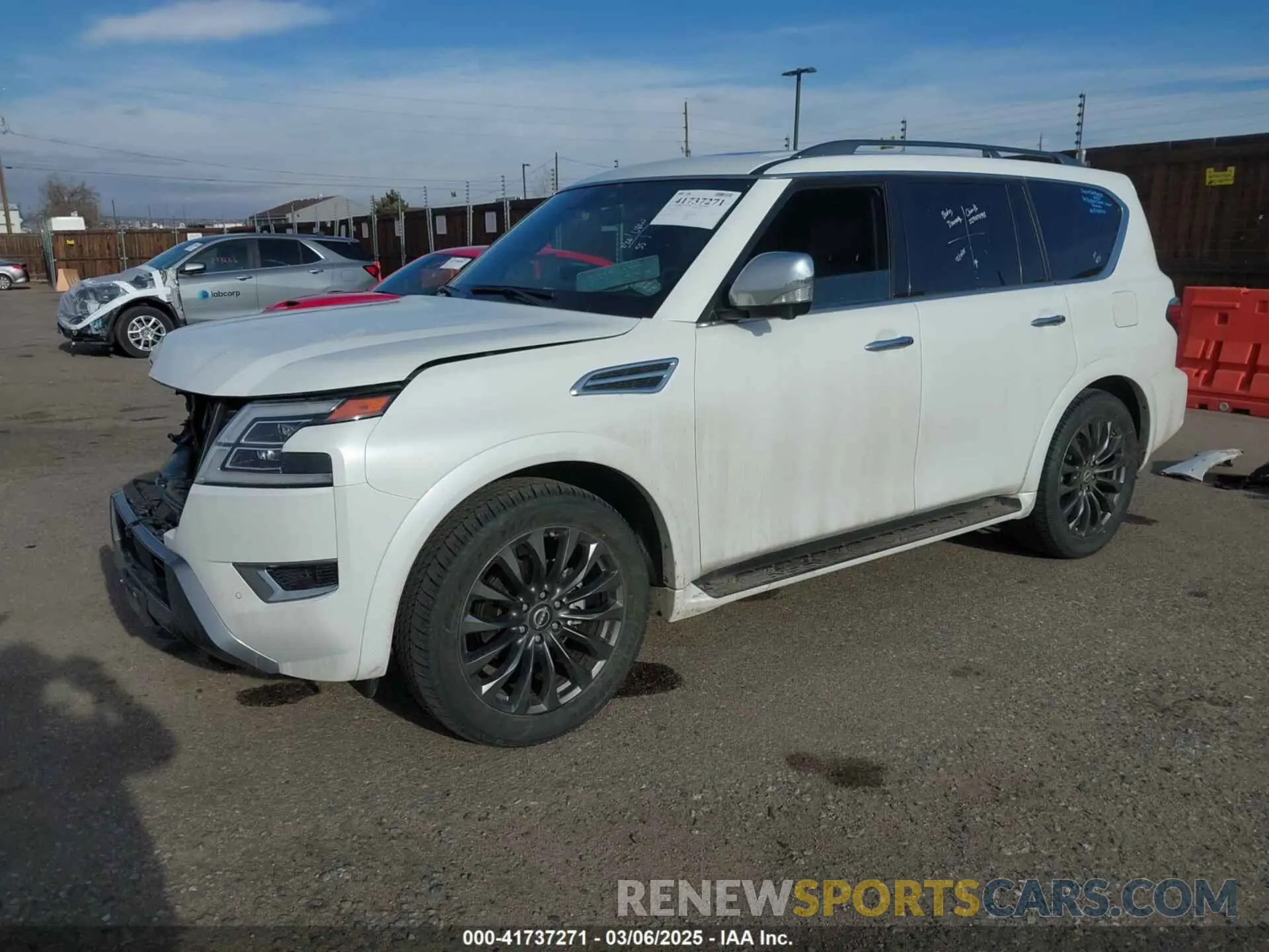 2 fotografías del automóvil dañado JN8AY2DB8P9835231 NISSAN ARMADA 2023
