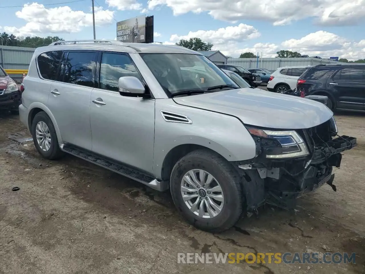 4 fotografías del automóvil dañado JN8AY2AC6R9196993 NISSAN ARMADA 2024