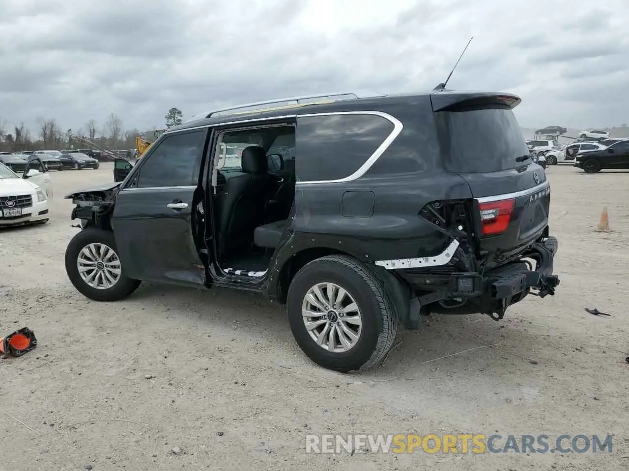 2 fotografías del automóvil dañado JN8AY2AD3R9709514 NISSAN ARMADA 2024