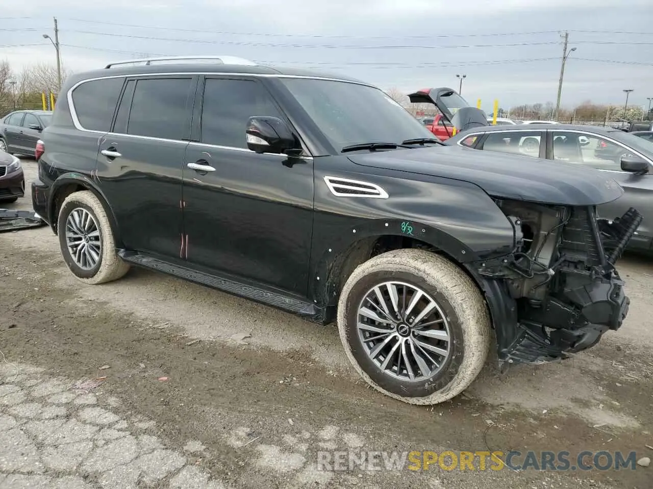 4 fotografías del automóvil dañado JN8AY2BB4R9852520 NISSAN ARMADA 2024