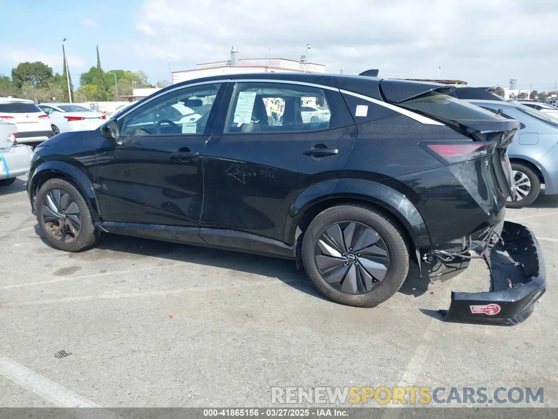 14 fotografías del automóvil dañado JN1AF0BA3PM407065 NISSAN ARYIA 2023