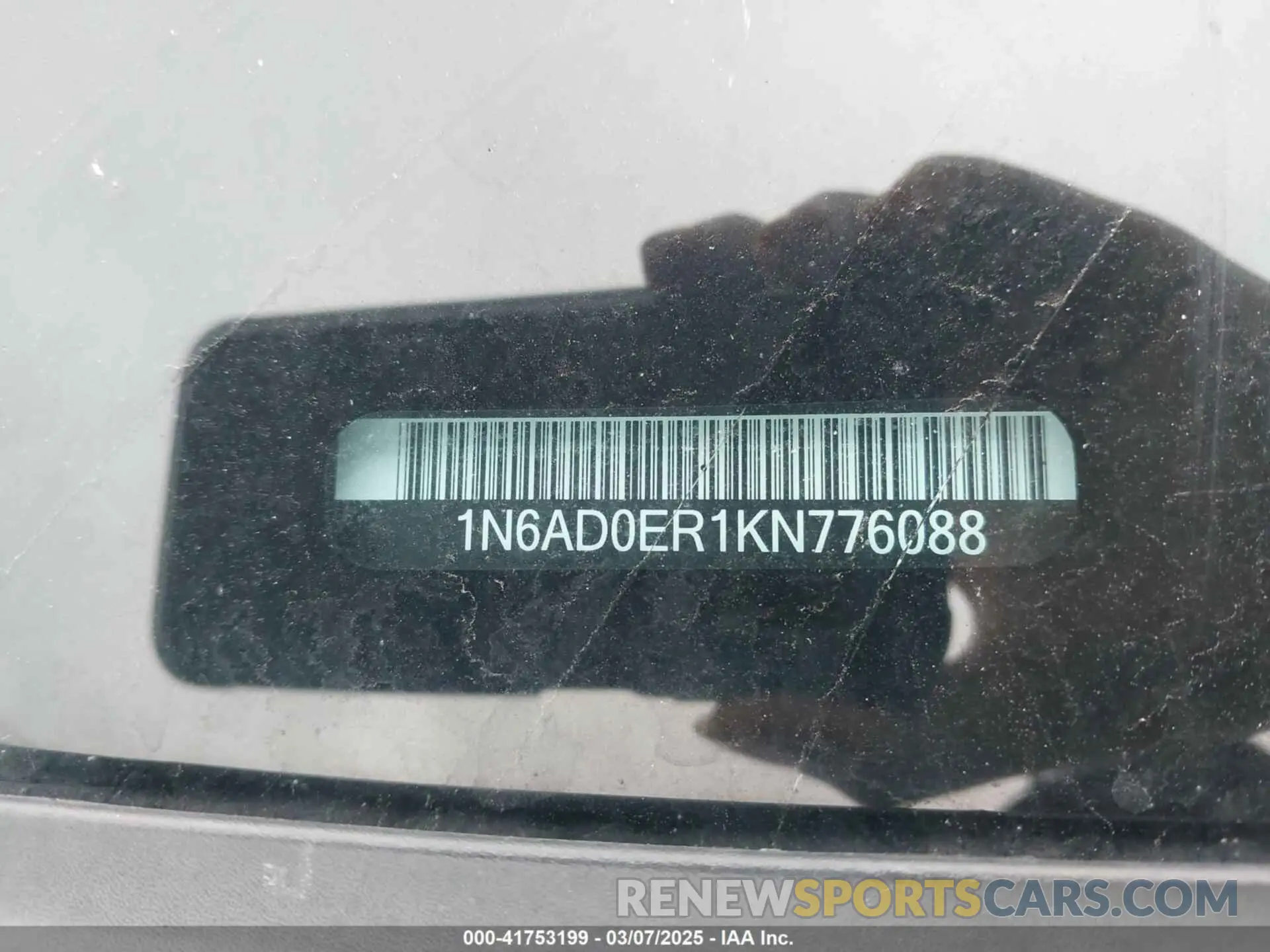9 fotografías del automóvil dañado 1N6AD0ER1KN776088 NISSAN FRONTIER 2019