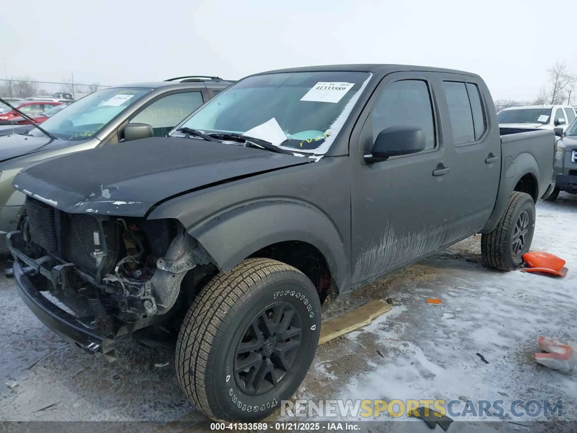 2 fotografías del automóvil dañado 1N6AD0ER3KN704499 NISSAN FRONTIER 2019