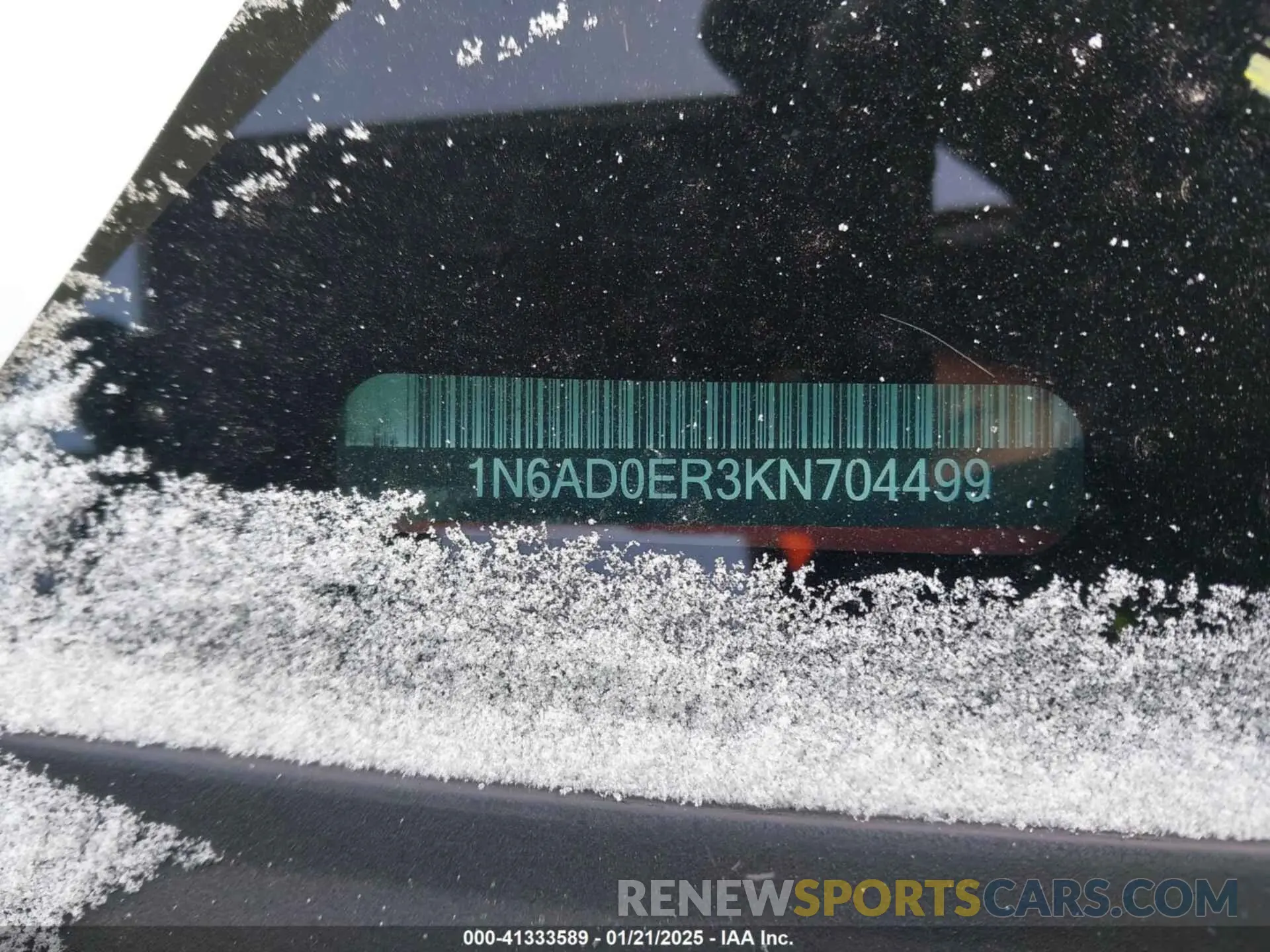 9 fotografías del automóvil dañado 1N6AD0ER3KN704499 NISSAN FRONTIER 2019