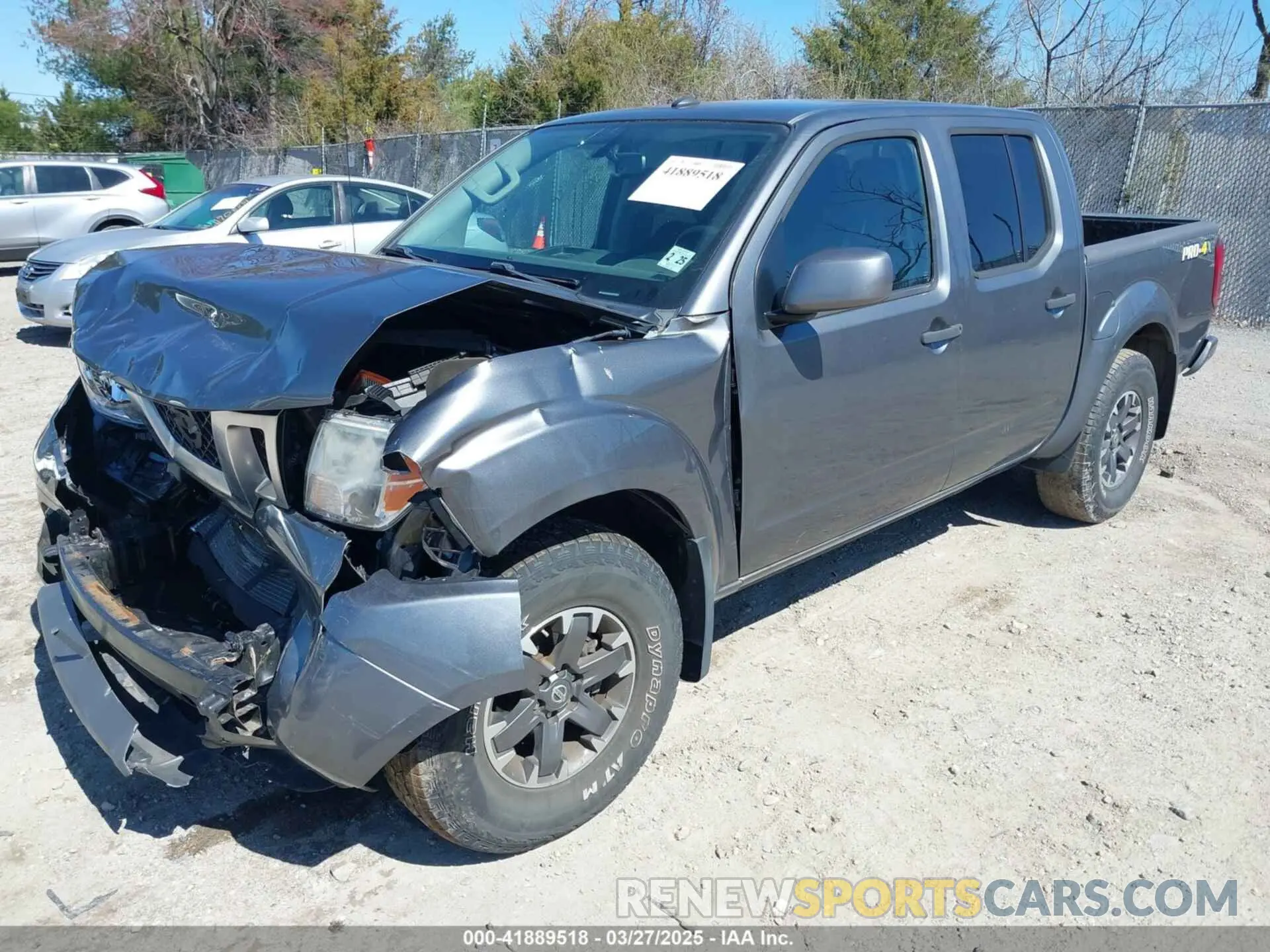 2 fotografías del automóvil dañado 1N6AD0EVXKN717084 NISSAN FRONTIER 2019