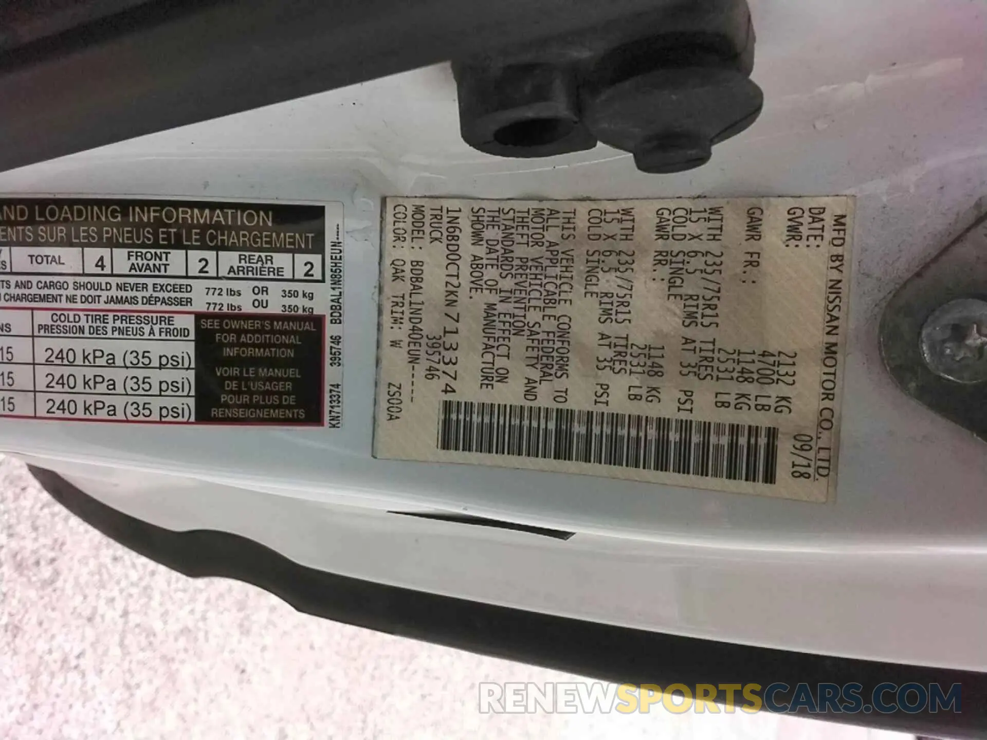 23 fotografías del automóvil dañado 1N6BD0CT2KN713374 NISSAN FRONTIER 2019