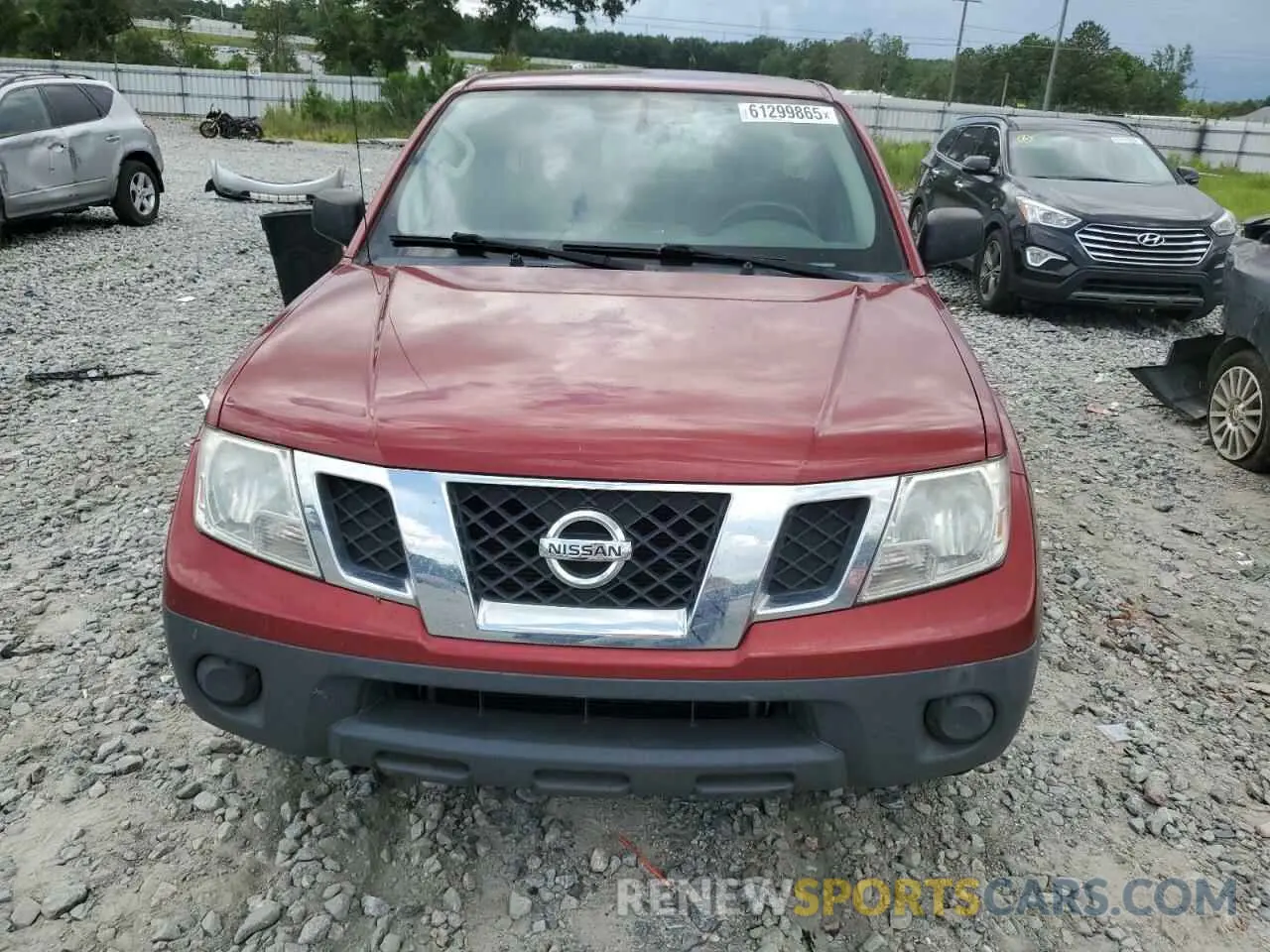 5 fotografías del automóvil dañado 1N6BD0CT9KN760997 NISSAN FRONTIER 2019