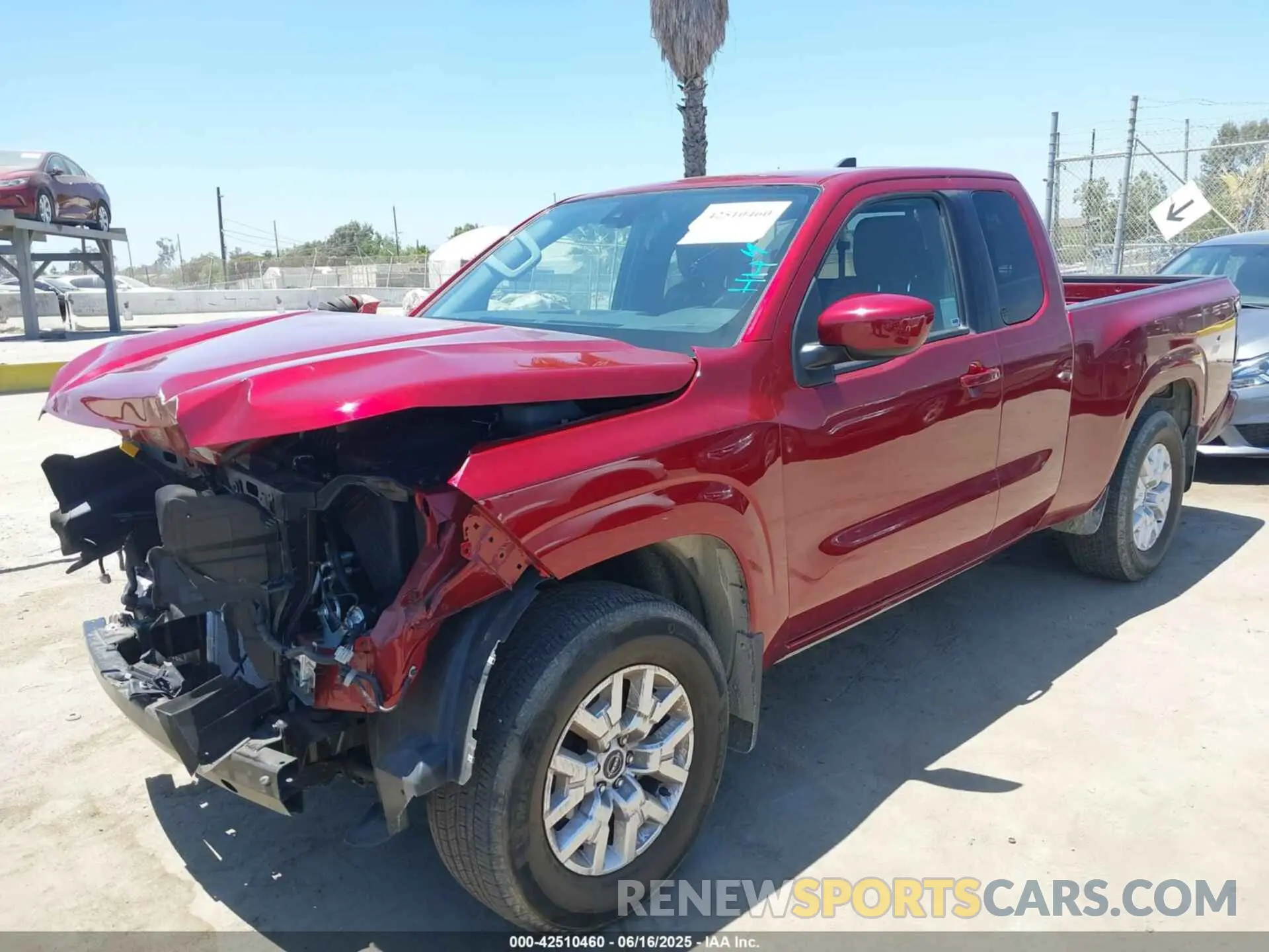 2 fotografías del automóvil dañado 1N6ED1CL4NN632481 NISSAN FRONTIER 2022