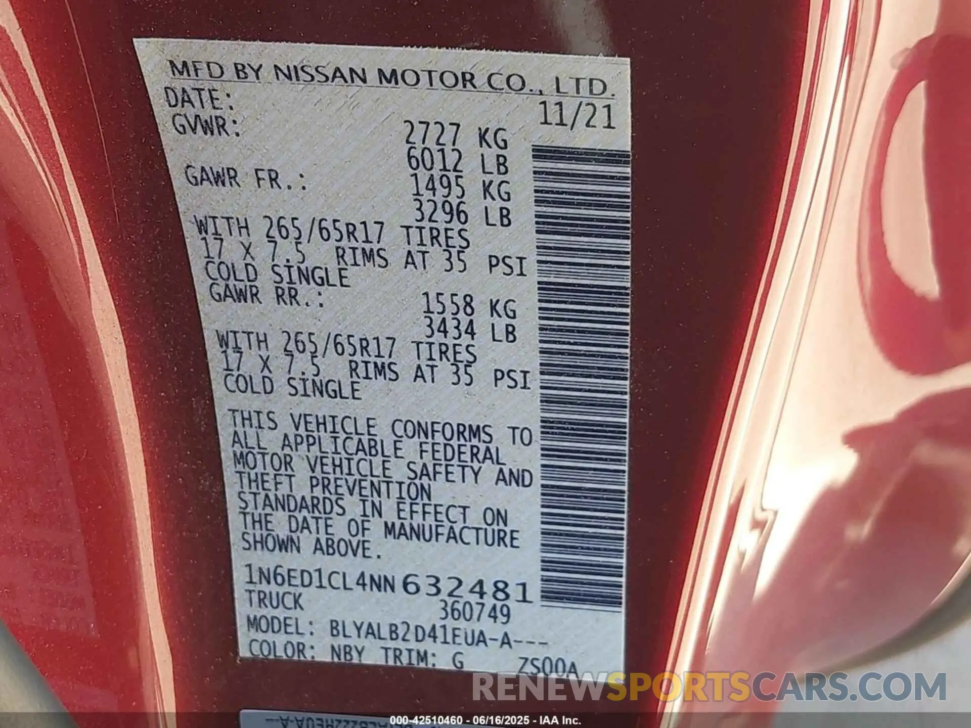 9 fotografías del automóvil dañado 1N6ED1CL4NN632481 NISSAN FRONTIER 2022