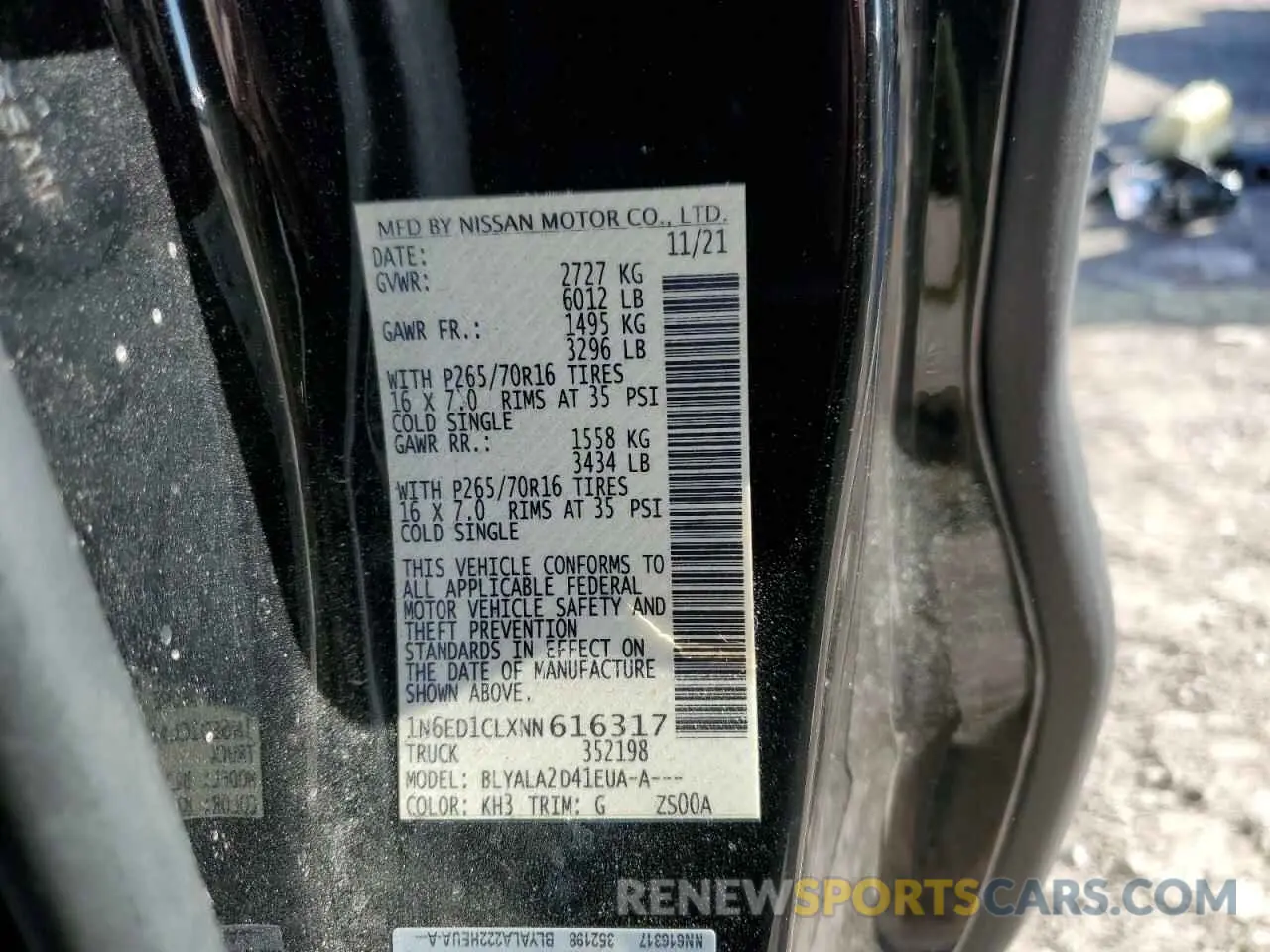 13 fotografías del automóvil dañado 1N6ED1CLXNN616317 NISSAN FRONTIER 2022