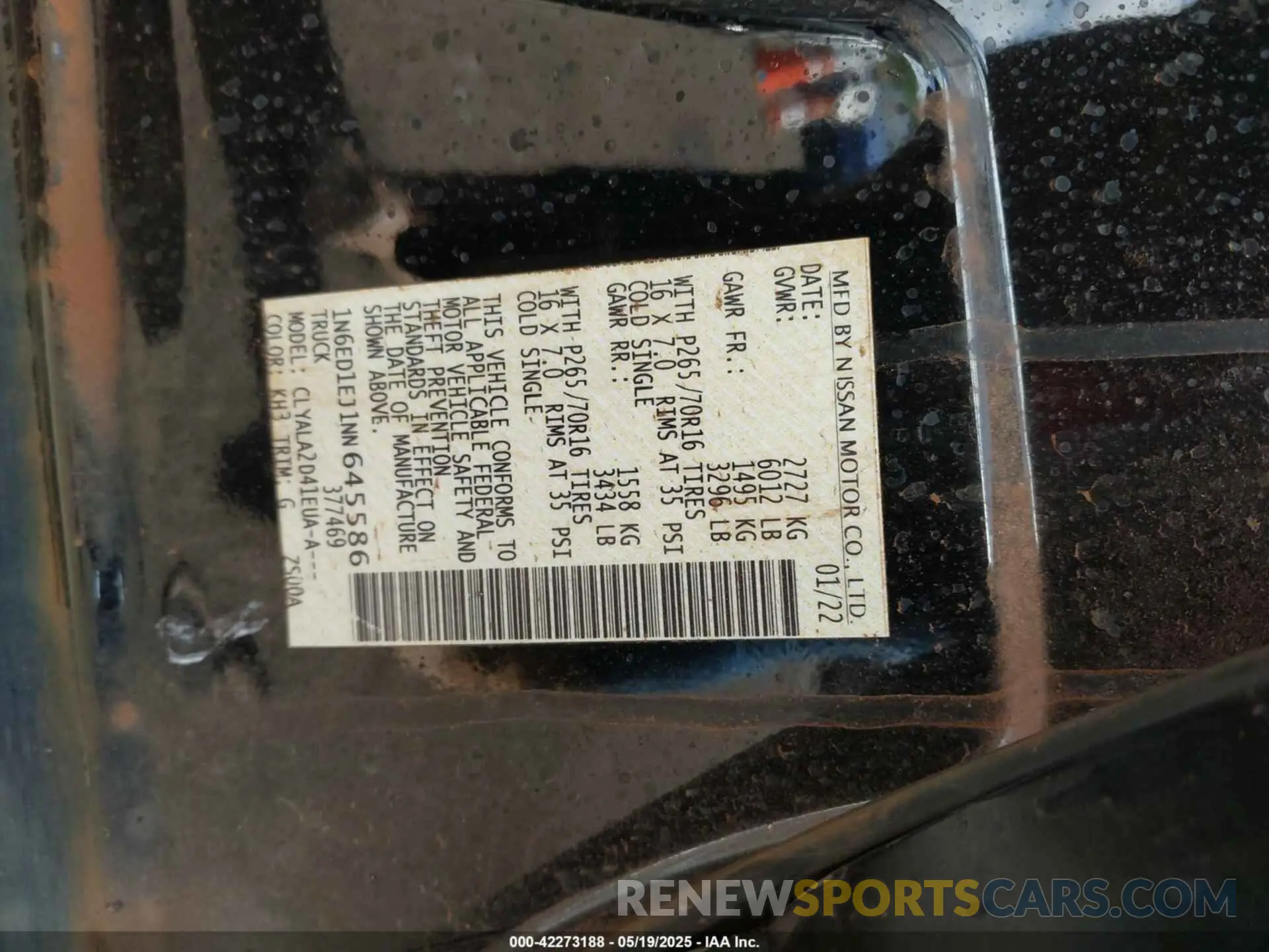 9 fotografías del automóvil dañado 1N6ED1EJ1NN645586 NISSAN FRONTIER 2022