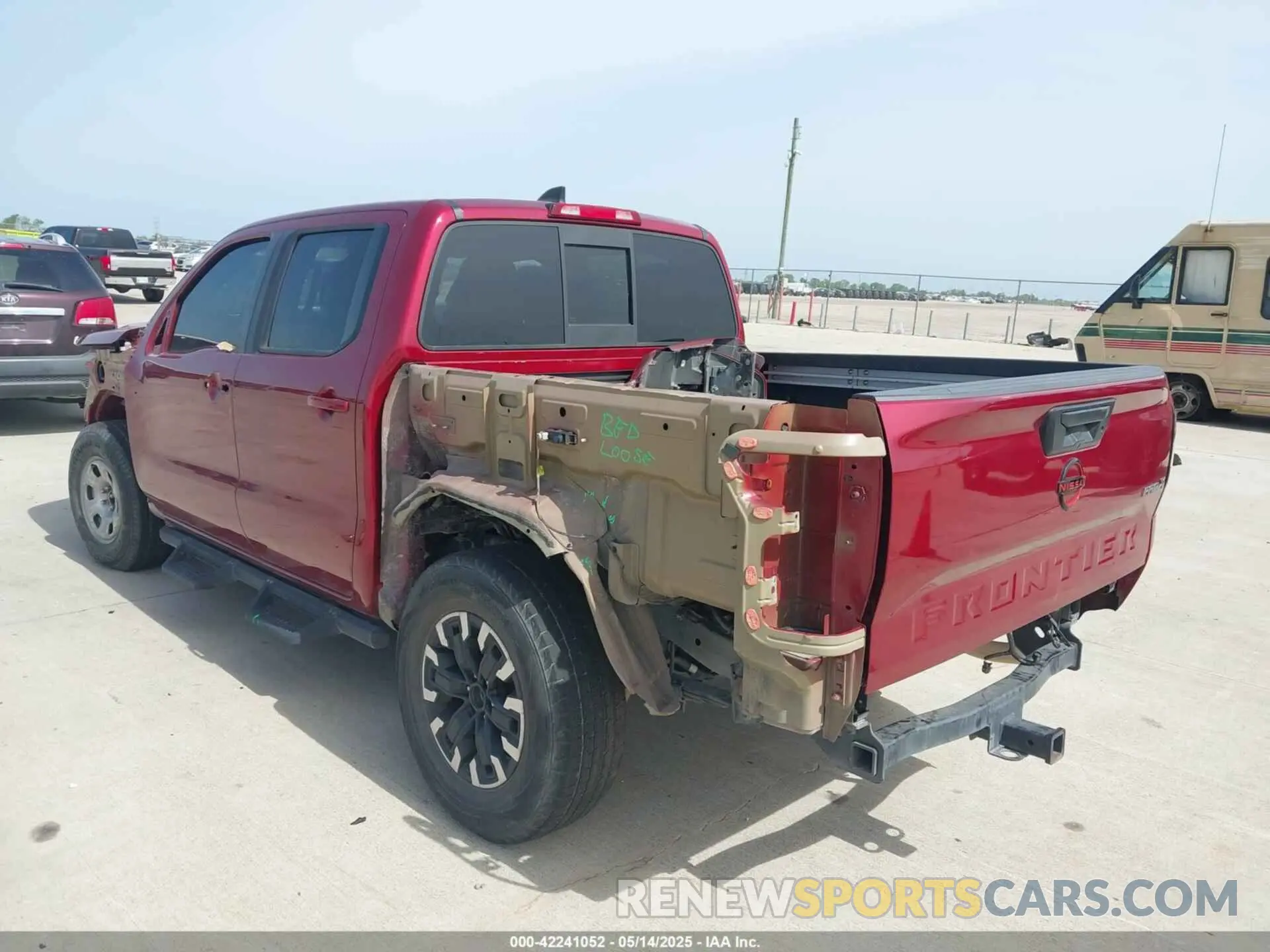 3 fotografías del automóvil dañado 1N6ED1EJ8NN672400 NISSAN FRONTIER 2022