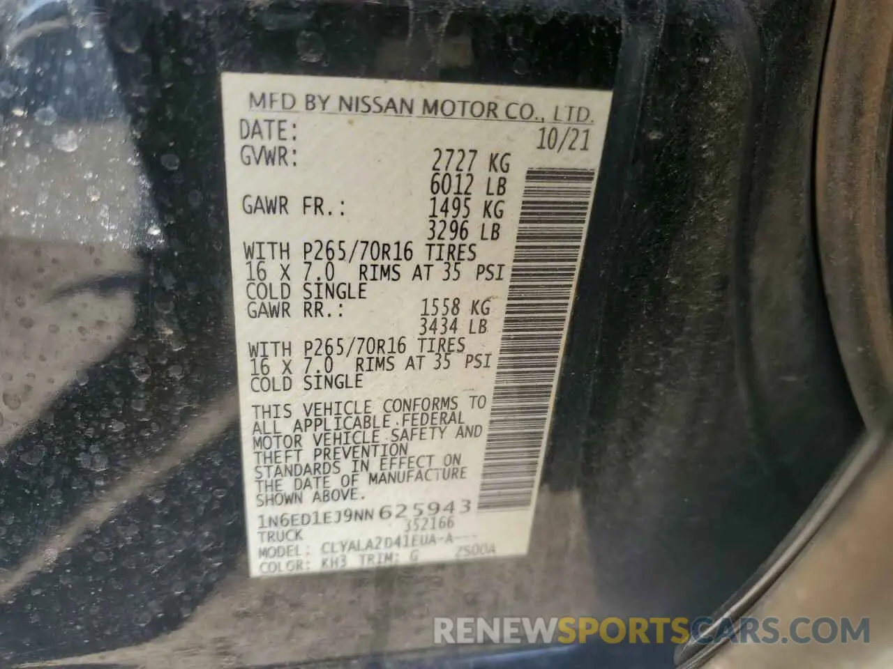 13 fotografías del automóvil dañado 1N6ED1EJ9NN625943 NISSAN FRONTIER 2022