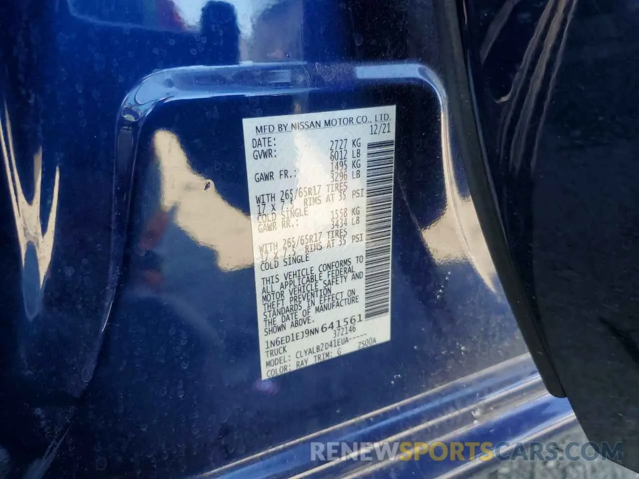 15 fotografías del automóvil dañado 1N6ED1EJ9NN641561 NISSAN FRONTIER 2022