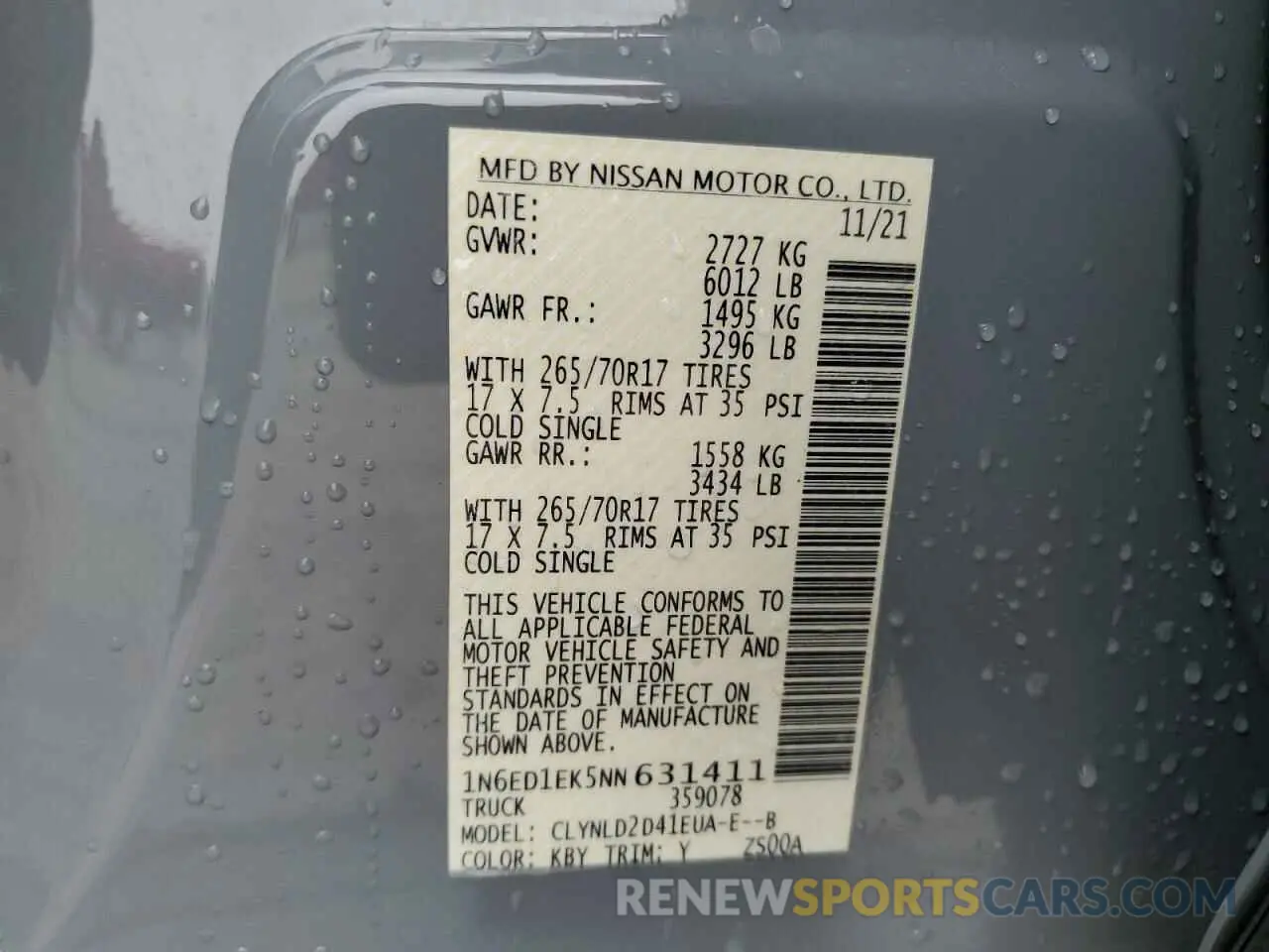 13 fotografías del automóvil dañado 1N6ED1EK5NN631411 NISSAN FRONTIER 2022