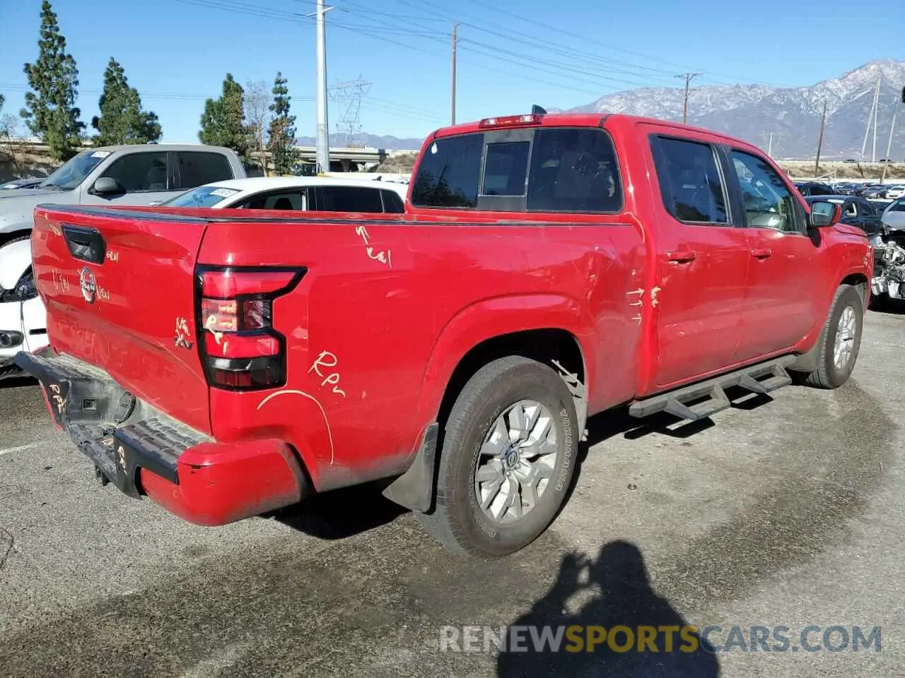 3 fotografías del automóvil dañado 1N6ED1FJ0NN604848 NISSAN FRONTIER 2022