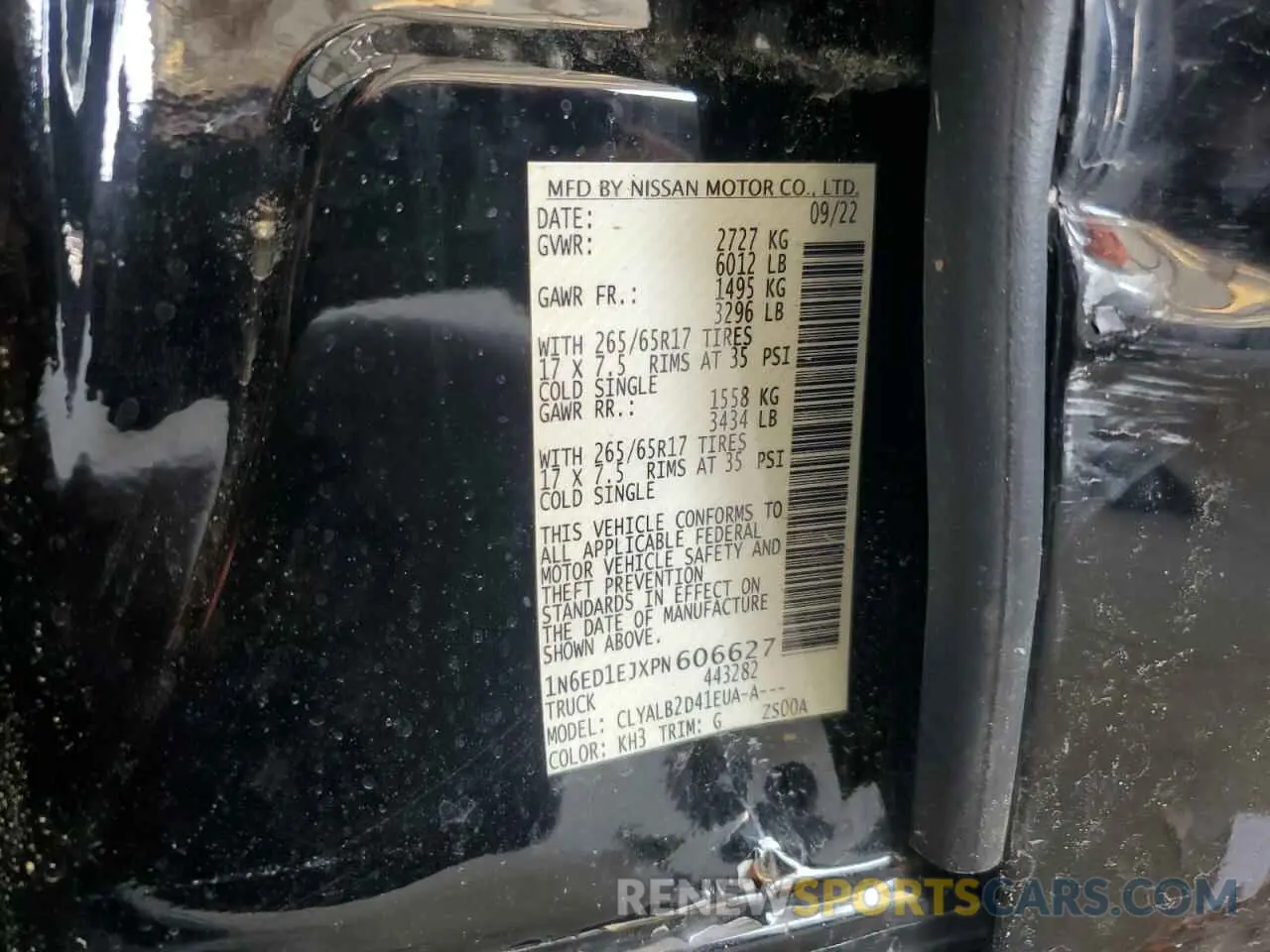 14 fotografías del automóvil dañado 1N6ED1EJXPN606627 NISSAN FRONTIER 2023