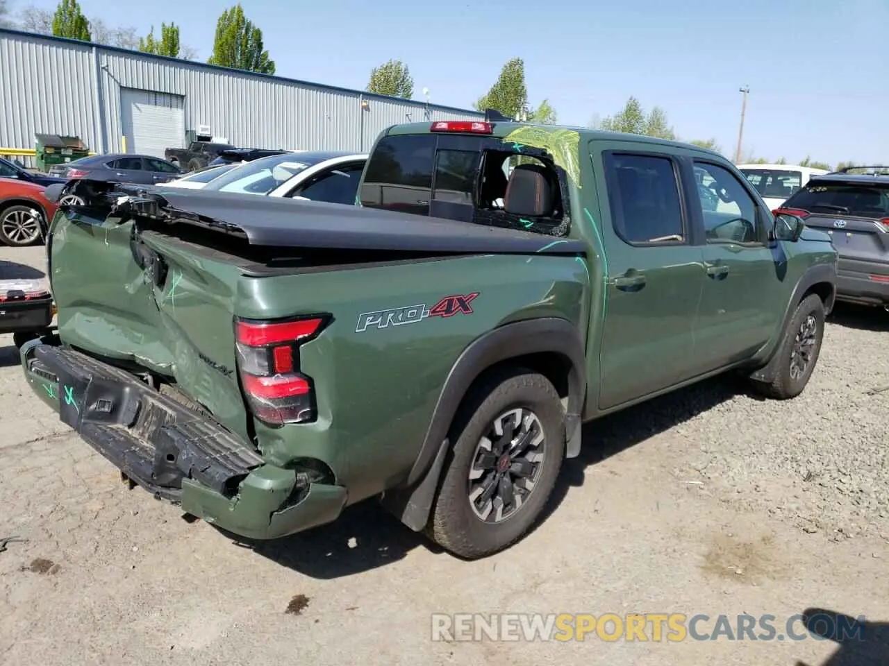3 fotografías del automóvil dañado 1N6ED1EK1PN660195 NISSAN FRONTIER 2023