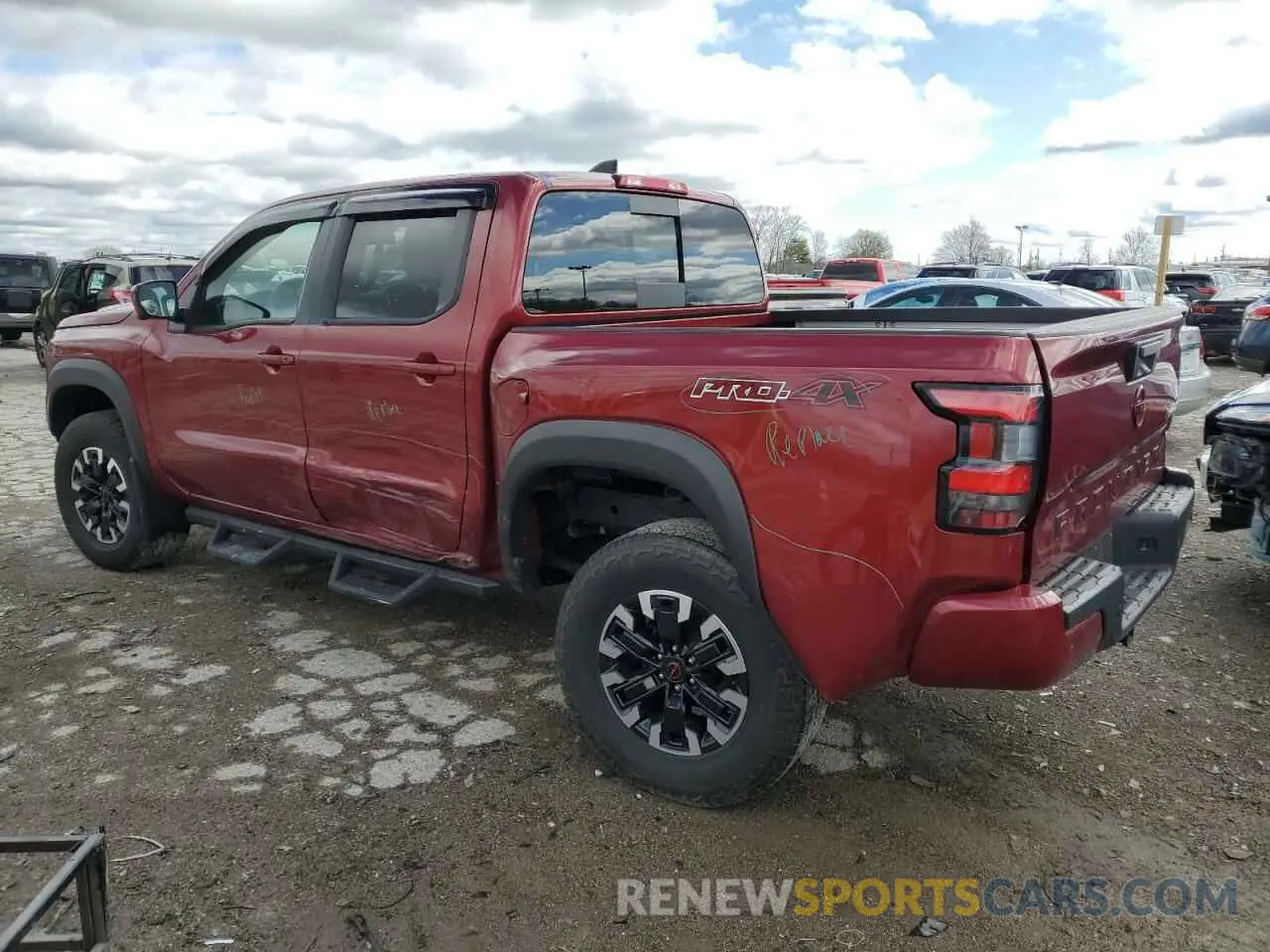 2 fotografías del automóvil dañado 1N6ED1EK7PN640078 NISSAN FRONTIER 2023