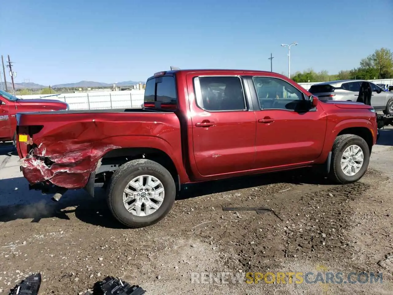 3 fotografías del automóvil dañado 1N6ED1EK8PN610071 NISSAN FRONTIER 2023