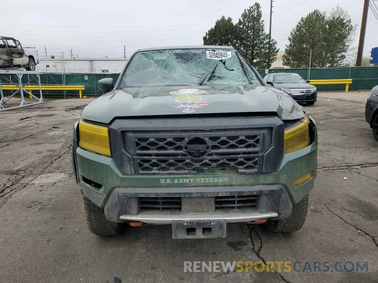 5 fotografías del automóvil dañado 1N6ED1EK9RN623429 NISSAN FRONTIER 2024