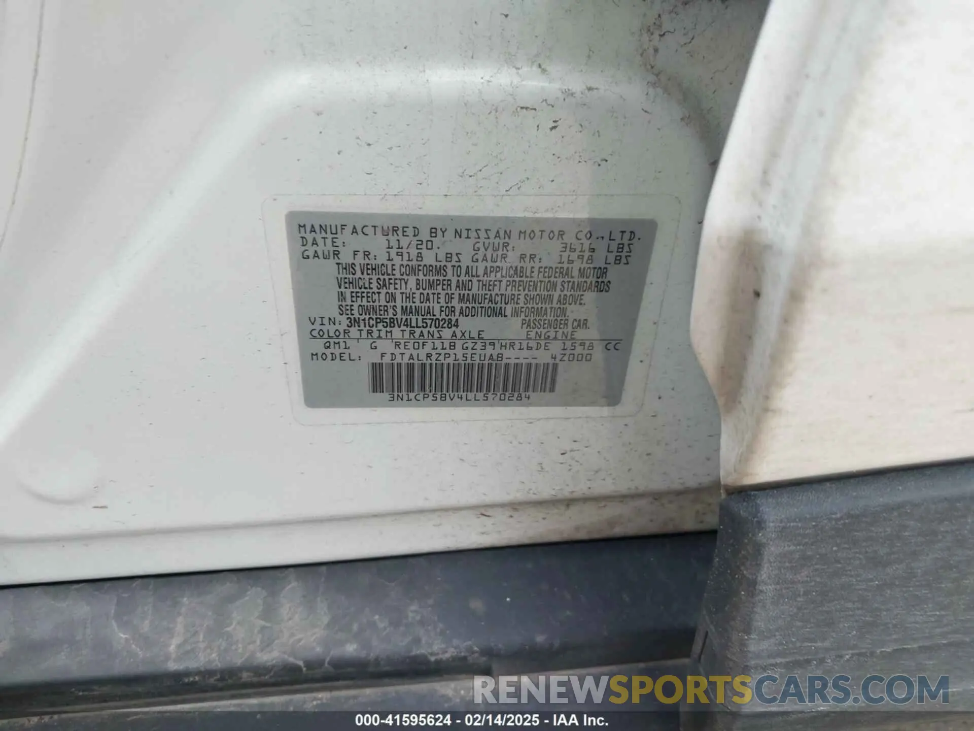 9 fotografías del automóvil dañado 3N1CP5BV4LL570284 NISSAN KICKS 2020