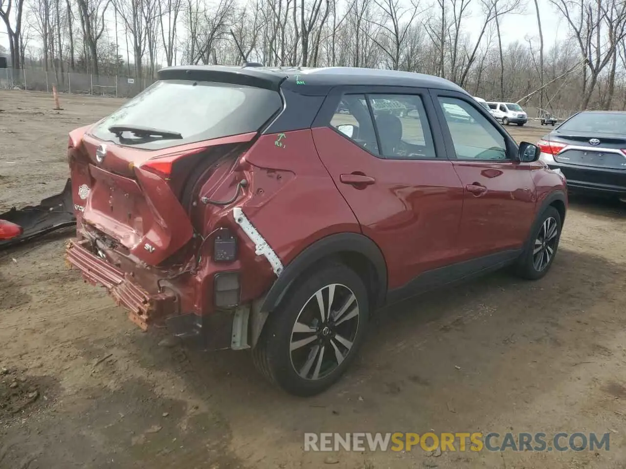3 fotografías del automóvil dañado 3N1CP5CV4LL538997 NISSAN KICKS 2020