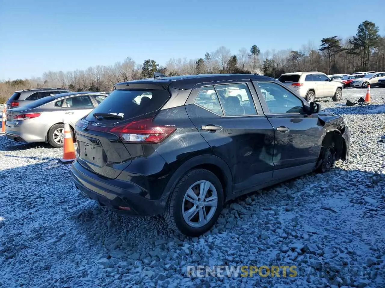 3 fotografías del automóvil dañado 3N1CP5BV4ML470896 NISSAN KICKS 2021