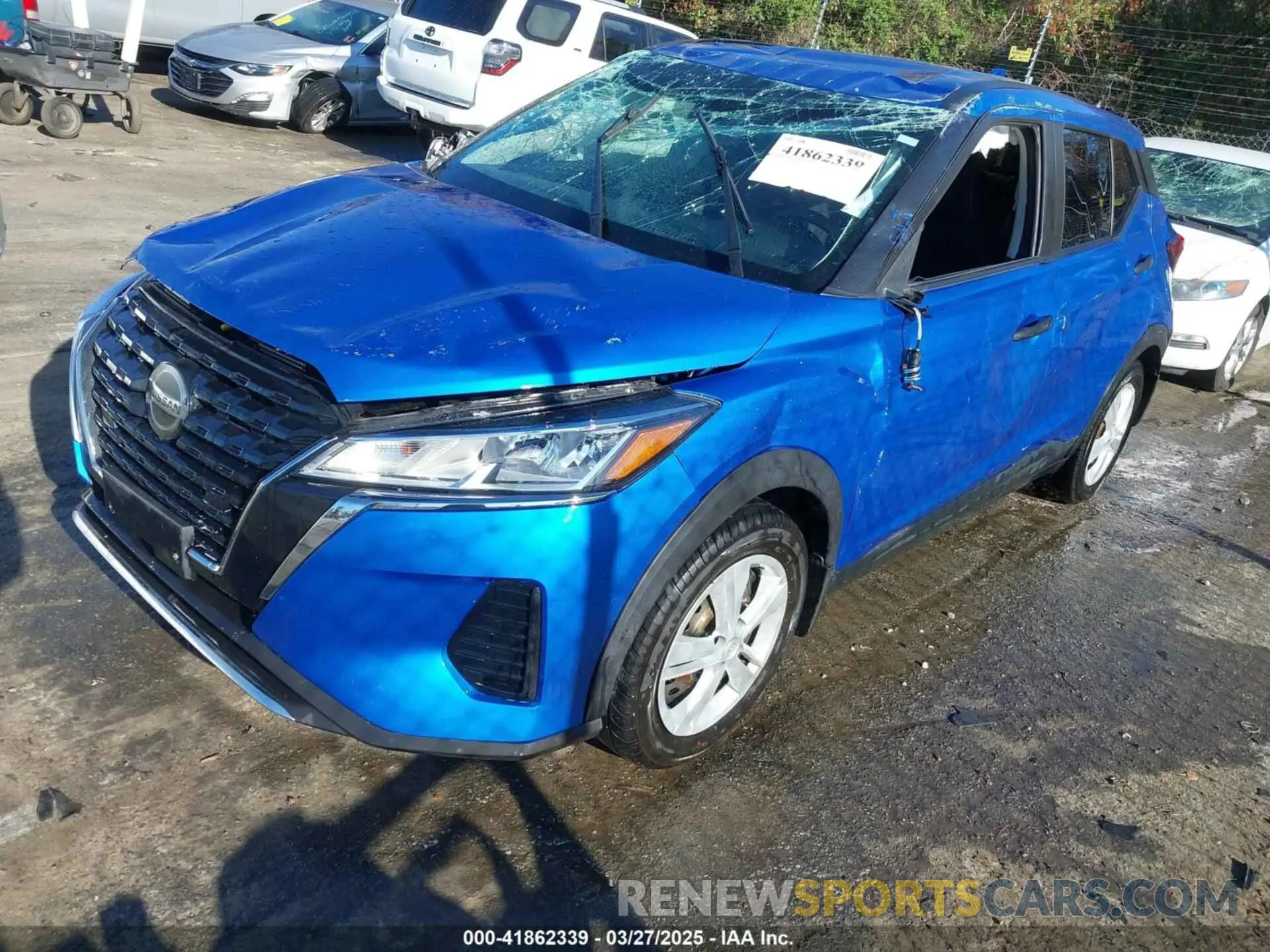 2 fotografías del automóvil dañado 3N1CP5BV4ML560534 NISSAN KICKS 2021