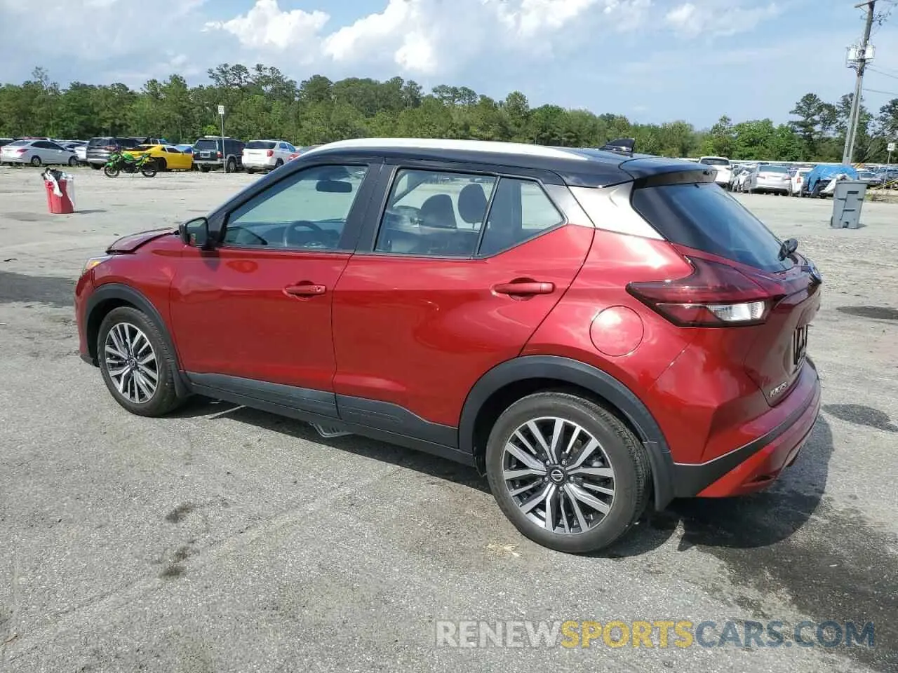 2 fotografías del automóvil dañado 3N1CP5CV2ML540197 NISSAN KICKS 2021