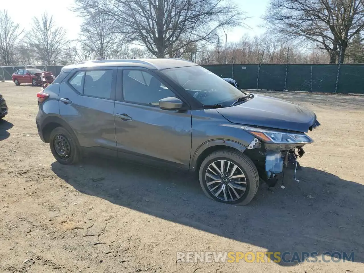 4 fotografías del automóvil dañado 3N1CP5CV3ML533436 NISSAN KICKS 2021