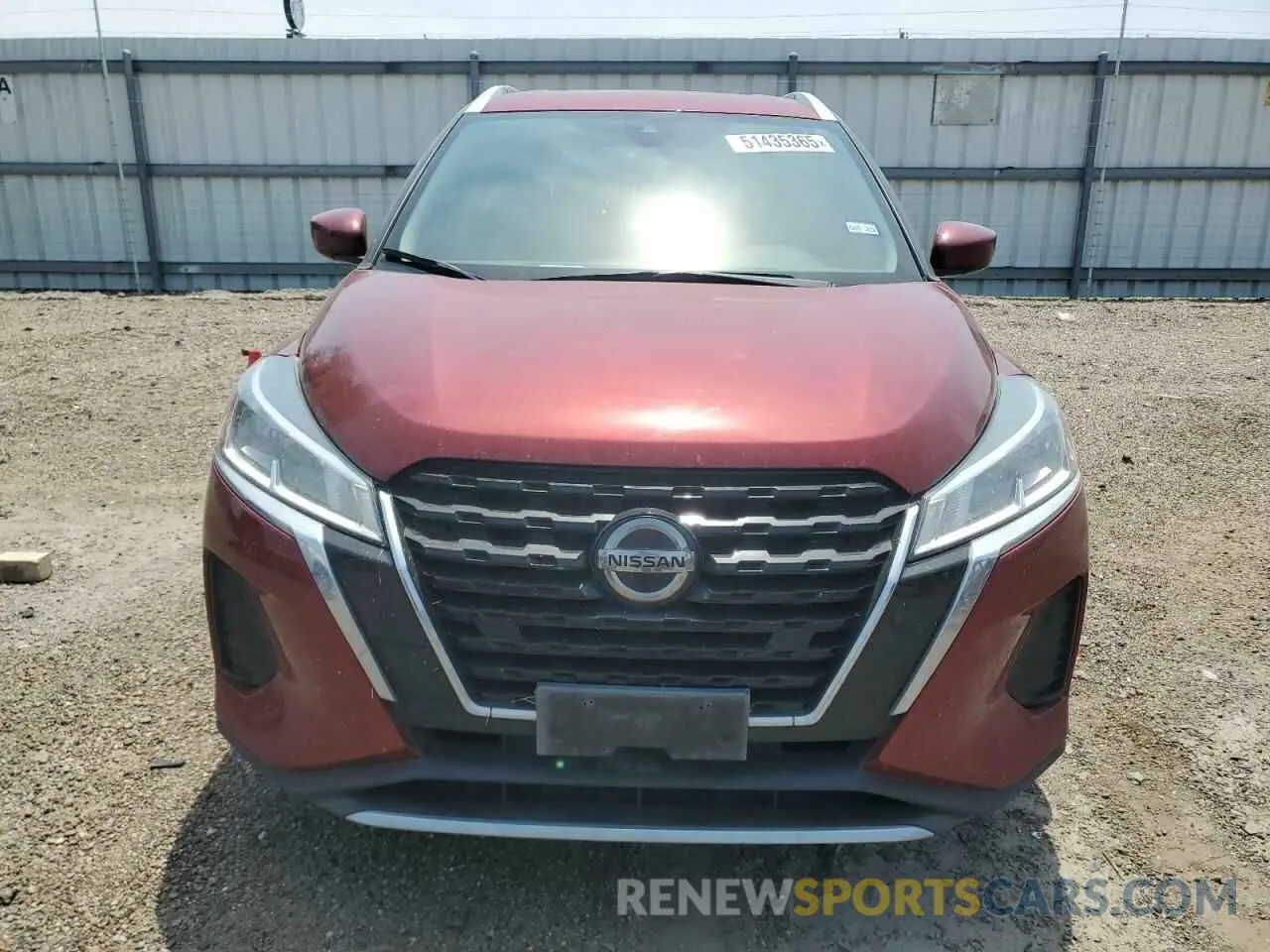 5 fotografías del automóvil dañado 3N1CP5CV7ML523931 NISSAN KICKS 2021