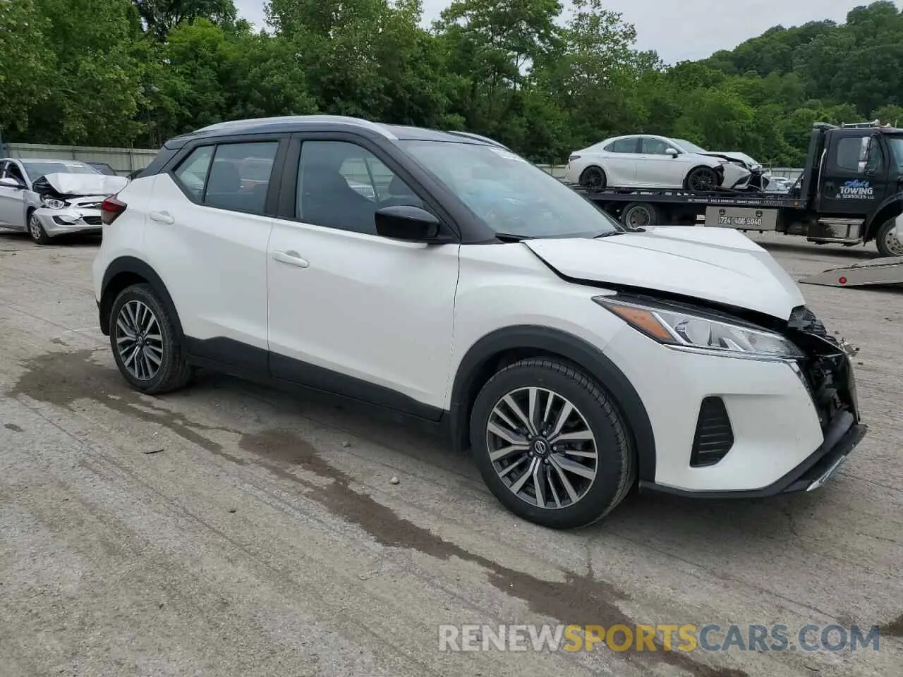 4 fotografías del automóvil dañado 3N1CP5CV8ML566481 NISSAN KICKS 2021