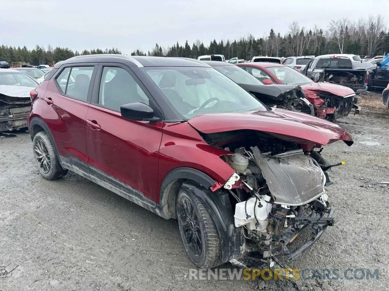 4 fotografías del automóvil dañado 3N1CP5CVXML555594 NISSAN KICKS 2021