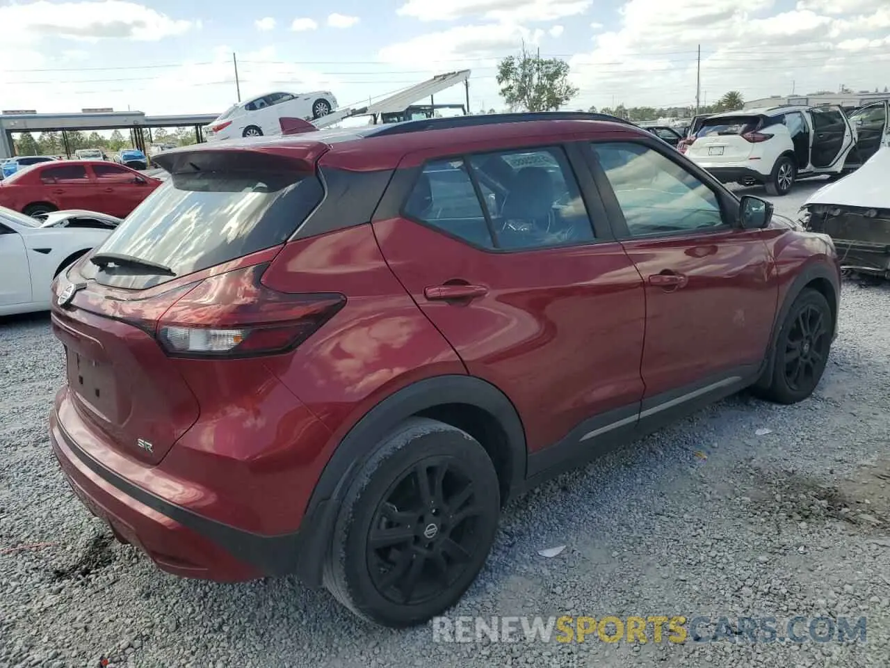 3 fotografías del automóvil dañado 3N1CP5DV4ML531564 NISSAN KICKS 2021