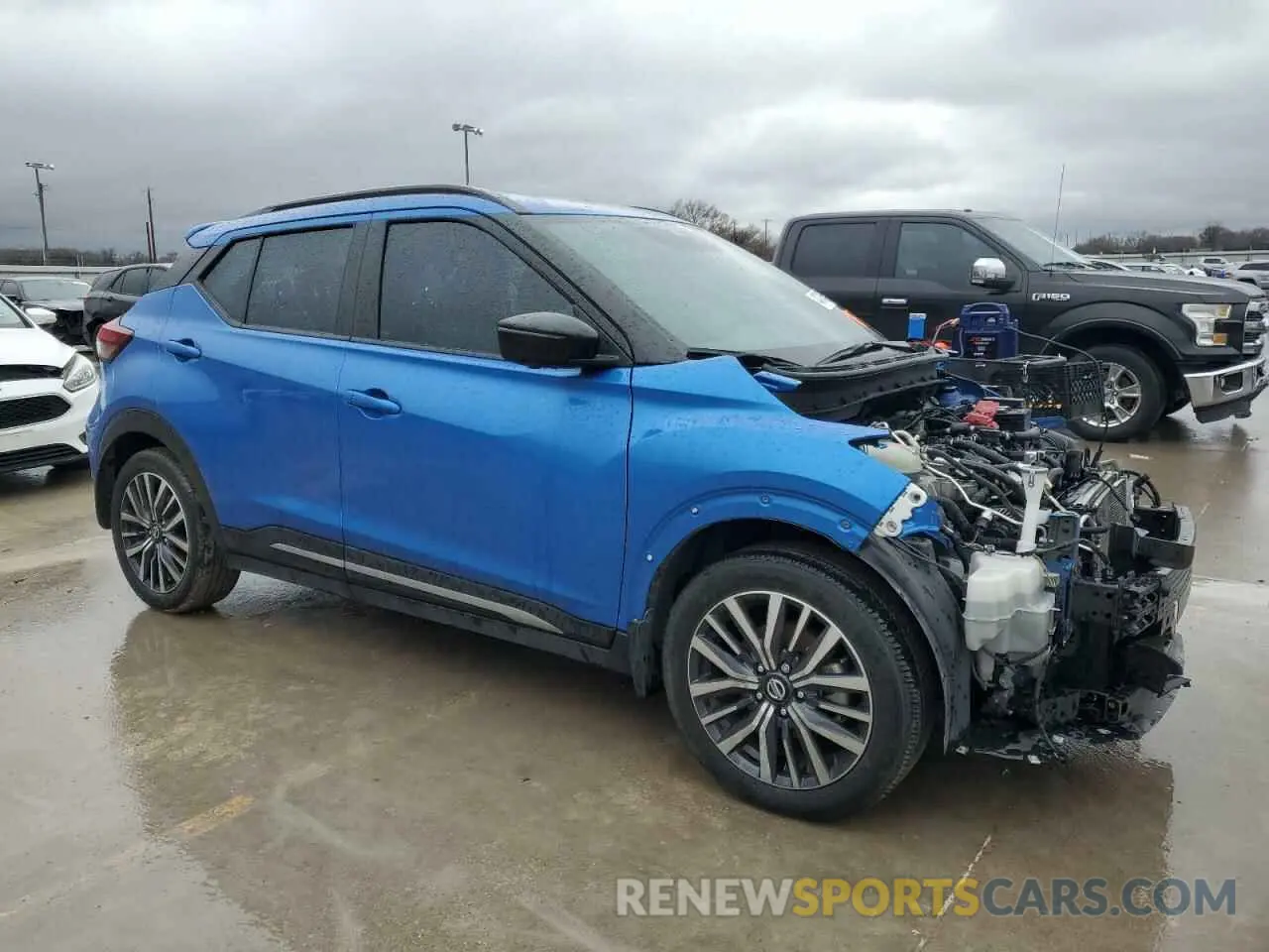 4 fotografías del automóvil dañado 3N1CP5DV5ML562838 NISSAN KICKS 2021