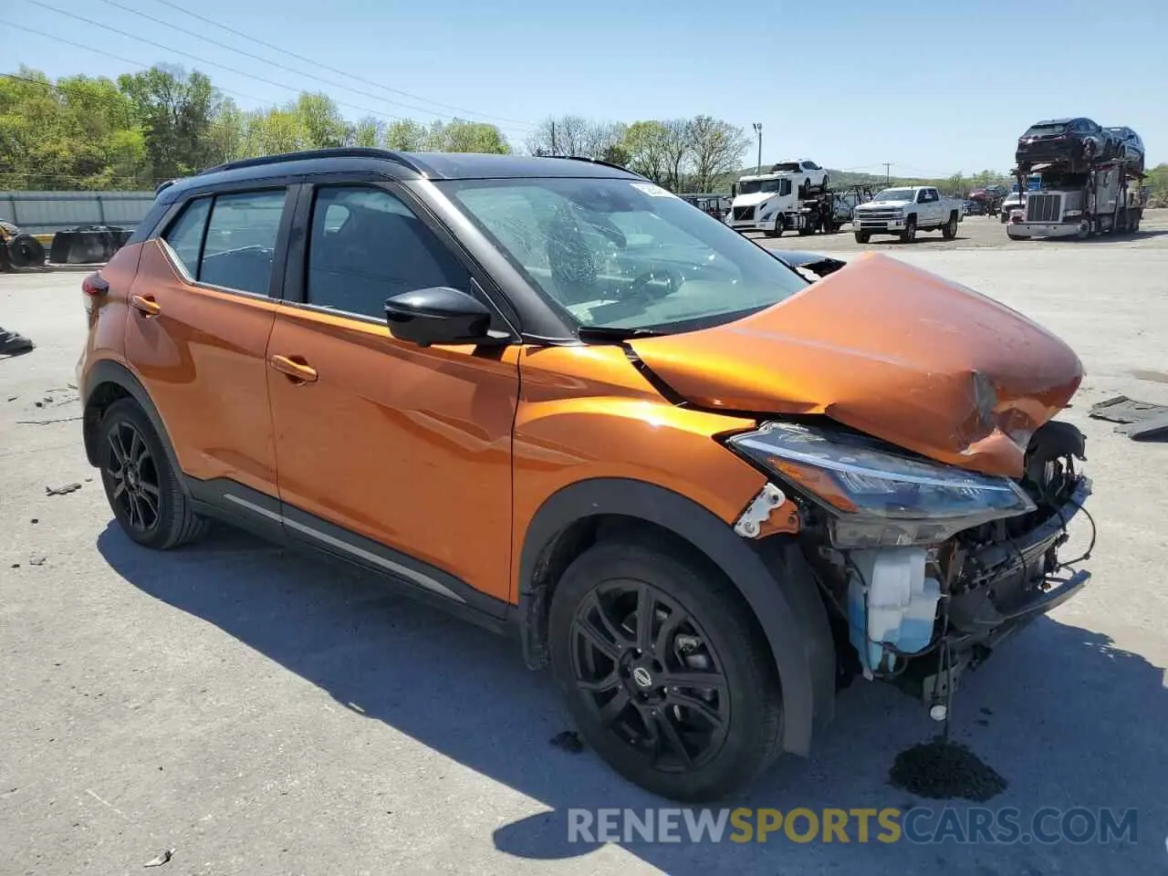 4 fotografías del automóvil dañado 3N1CP5DV6ML547121 NISSAN KICKS 2021