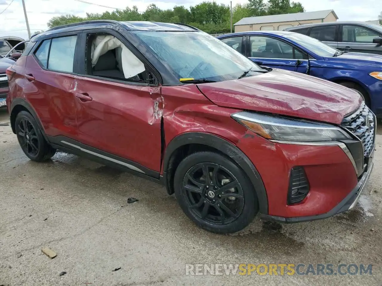 4 fotografías del automóvil dañado 3N1CP5DV8ML537710 NISSAN KICKS 2021