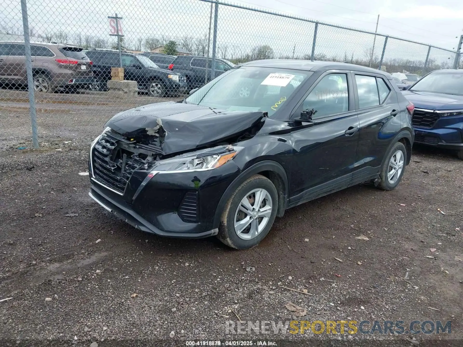 2 fotografías del automóvil dañado 3N1CP5BV0NL482271 NISSAN KICKS 2022
