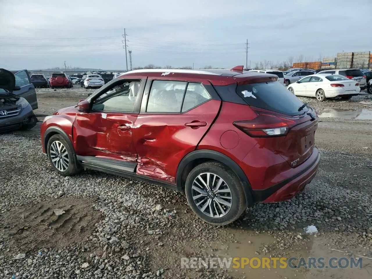 2 fotografías del automóvil dañado 3N1CP5CV6NL486209 NISSAN KICKS 2022