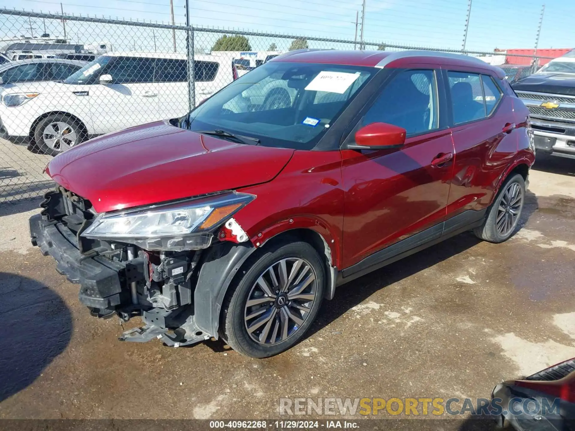 2 fotografías del automóvil dañado 3N1CP5CVXNL491817 NISSAN KICKS 2022