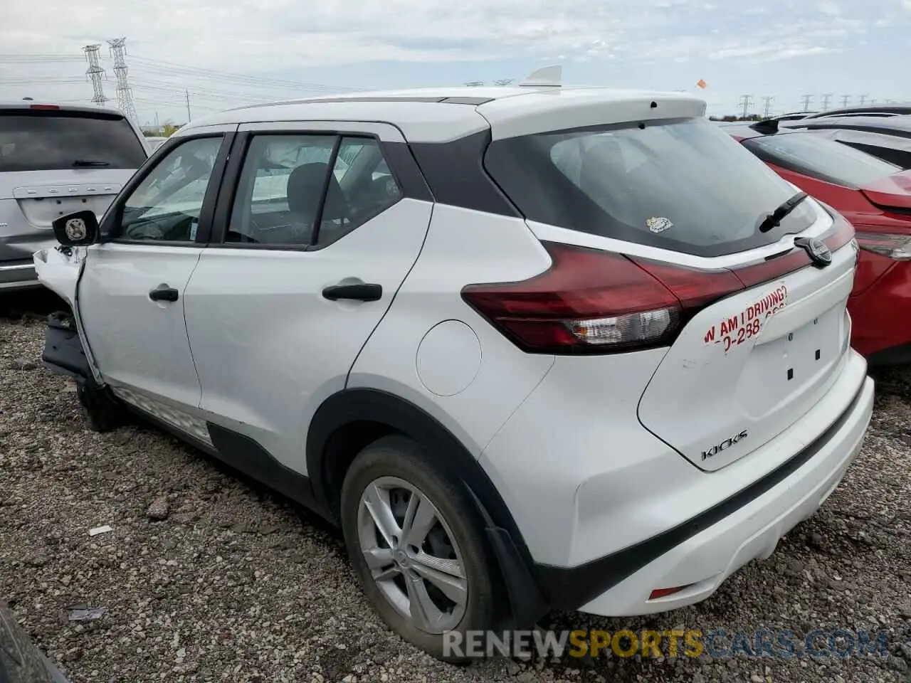 2 fotografías del automóvil dañado 3N1CP5BV0PL496237 NISSAN KICKS 2023