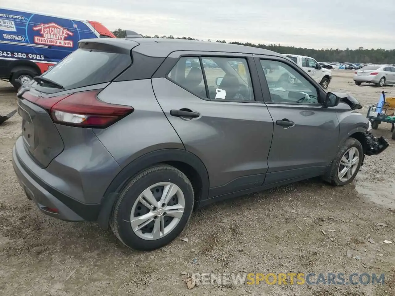 3 fotografías del automóvil dañado 3N1CP5BV2PL551142 NISSAN KICKS 2023