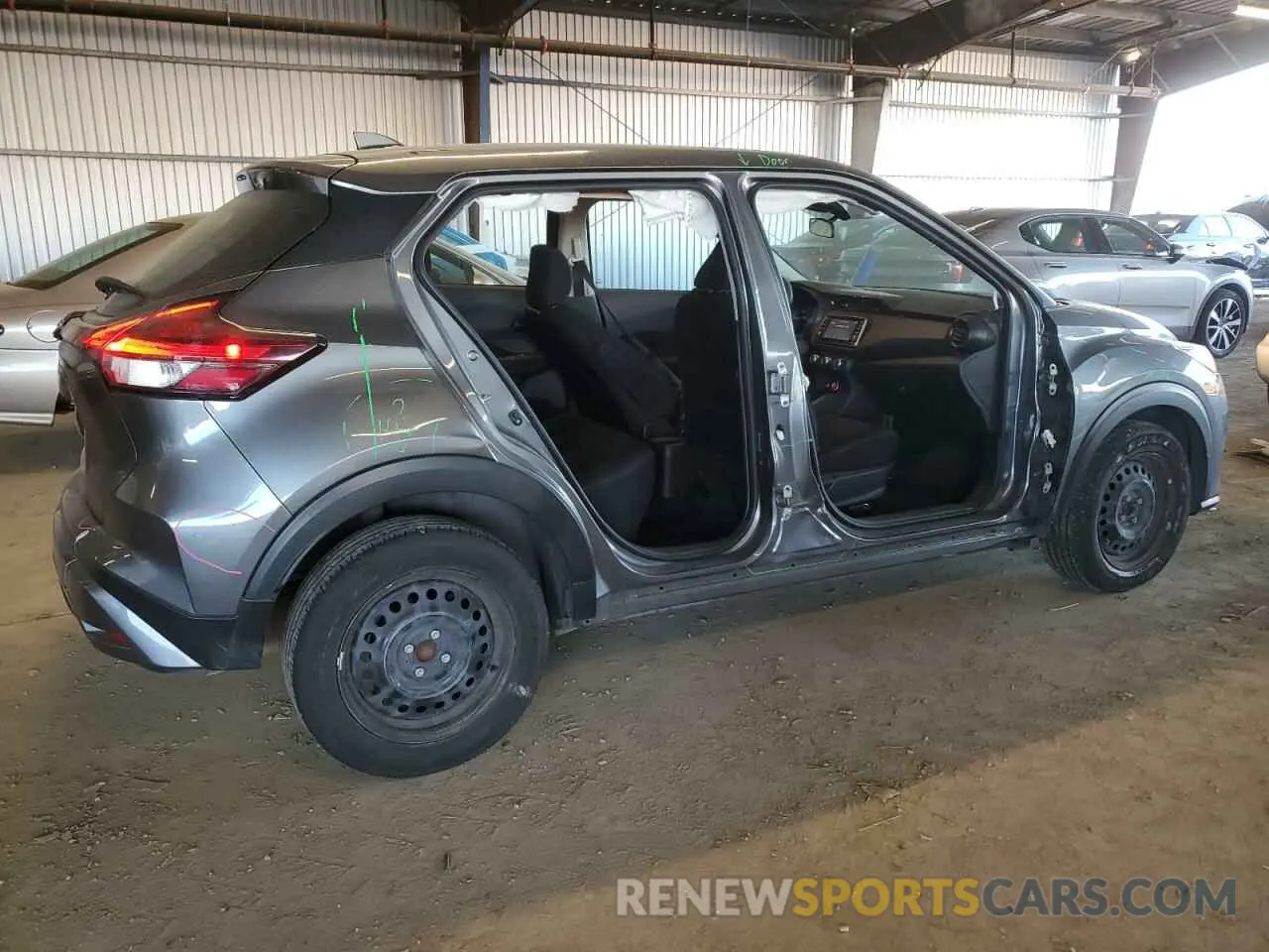 3 fotografías del automóvil dañado 3N1CP5BV3PL535953 NISSAN KICKS 2023