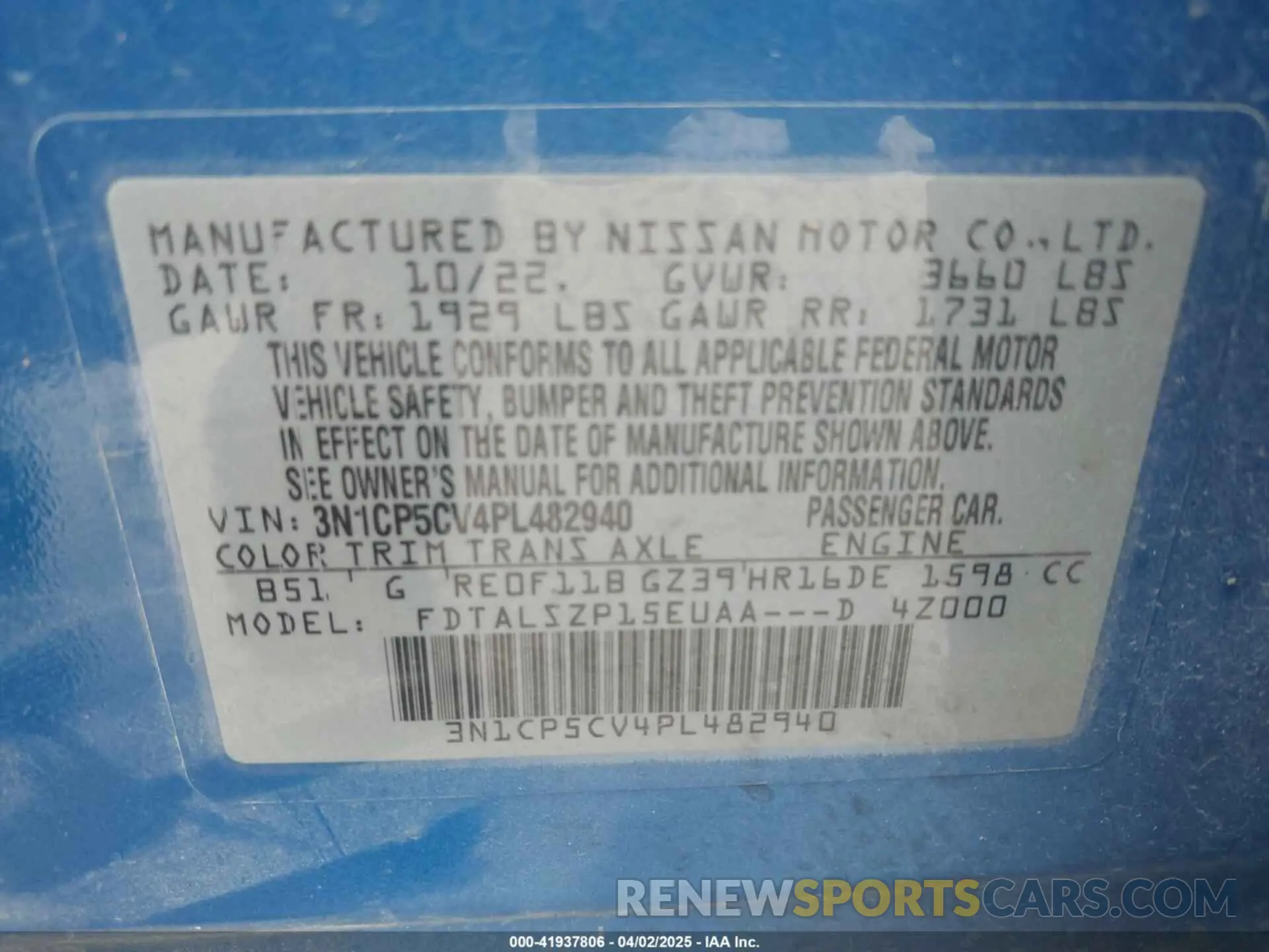9 fotografías del automóvil dañado 3N1CP5CV4PL482940 NISSAN KICKS 2023