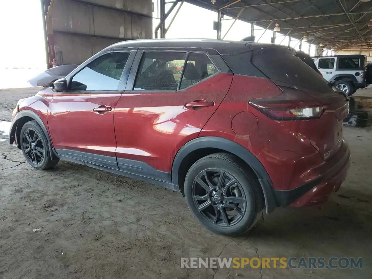2 fotografías del automóvil dañado 3N1CP5CV5PL484244 NISSAN KICKS 2023